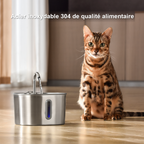 Fontaine À Eau De 2,2 L - fontaine en acier inoxydable 304 de qualité alimentaire