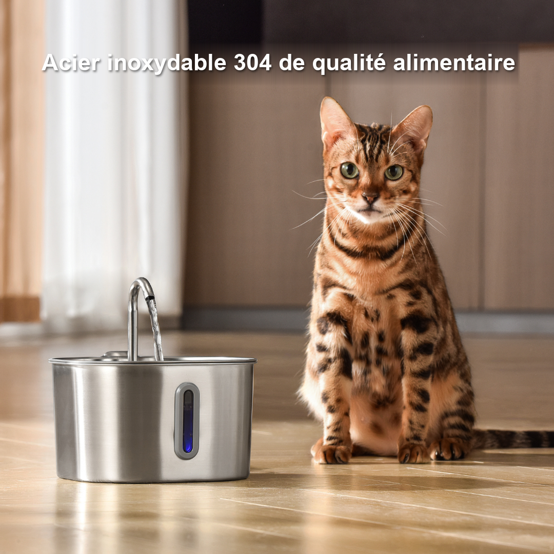 Fontaine À Eau De 2,2 L - fontaine en acier inoxydable 304 de qualité alimentaire